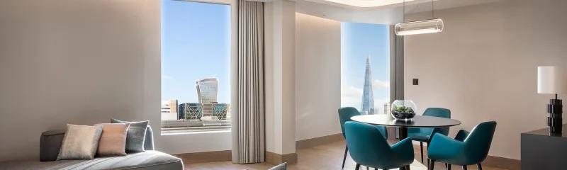 Living Room Image with Blinds